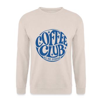 Coffee Club - Unisex Pullover - Sand - Vorne - Alina (178cm) & Michal (187cm)