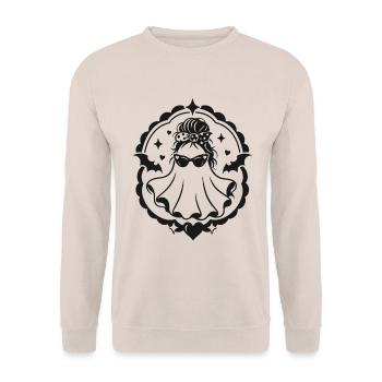 Mama Geist - Unisex Pullover - Sand - Vorne - Alina (178cm) & Michal (187cm)