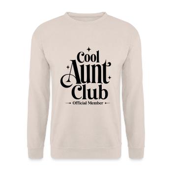 Cool Aunt Club - Unisex Pullover - Sand - Vorne - Alina (178cm) & Michal (187cm)
