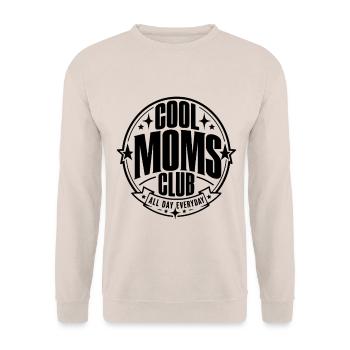 Cool Moms Club - Unisex Pullover - Sand - Vorne - Alina (178cm) & Michal (187cm)