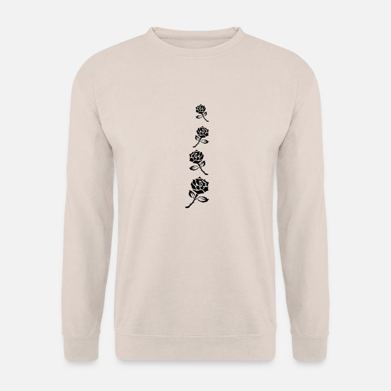 Ranke black roses - Unisex Pullover - Sand