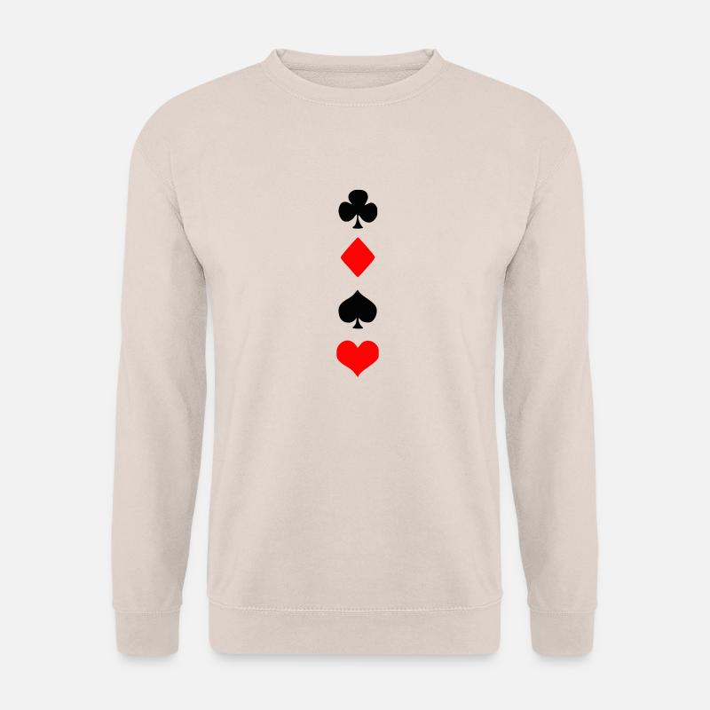 Skat Romme Poker - Unisex Pullover - Sand