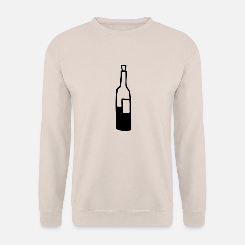 flasche halb voll - Unisex Pullover - Sand