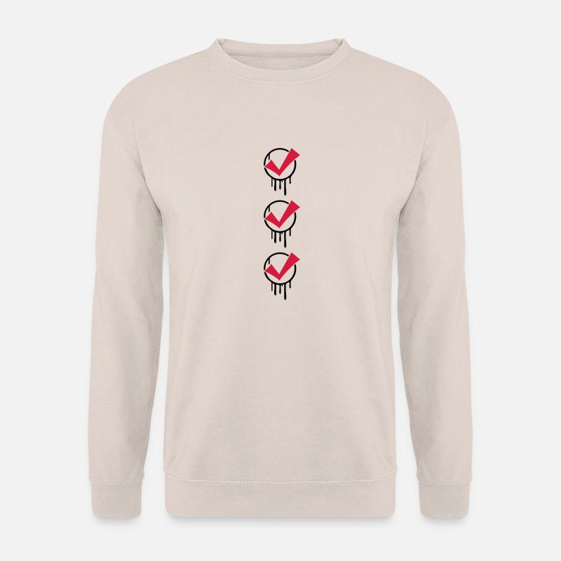 3 hook stamp graffiti - Unisex Sweatshirt - sand