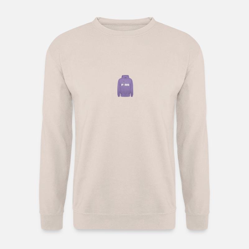 Paris Hoodie mit Eiffelturm - Unisex Pullover - Sand