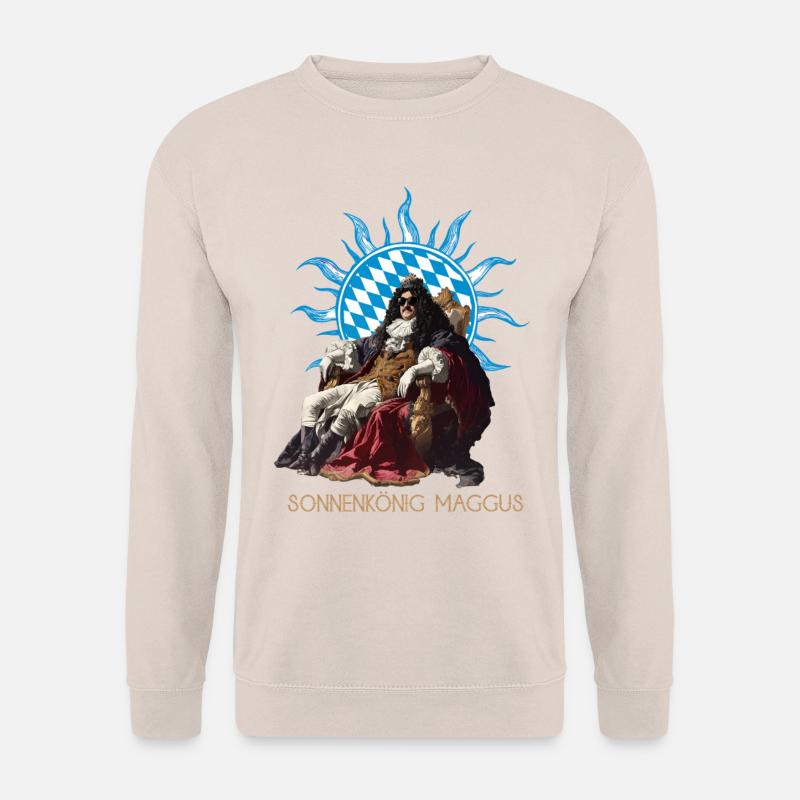 Sonnenkönig Maggus von Bayern - Satire T-Shirt - Unisex Pullover - Sand