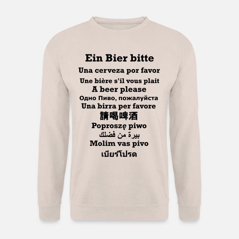 Order beer internationally - Unisex Sweatshirt - sand