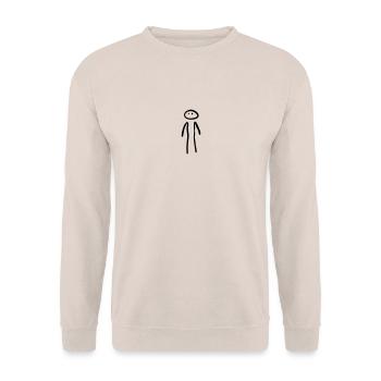 Man Standing - Unisex Sweatshirt - sand - Front - Alina (178cm) & Michal (187cm)