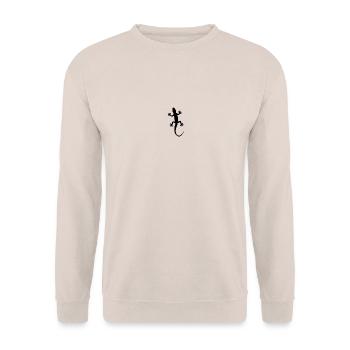 Gecko - Unisex Pullover - Sand - Vorne - Alina (178cm) & Michal (187cm)