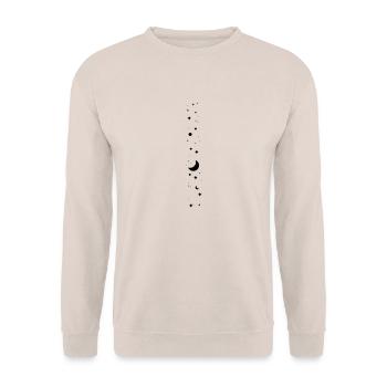 Sternenhimmel small - Unisex Pullover - Sand - Vorne - Alina (178cm) & Michal (187cm)