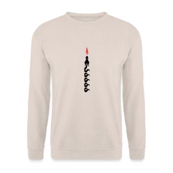 draak - Unisex Pullover - Sand - Vorne - Alina (178cm) & Michal (187cm)