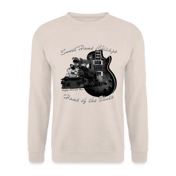 Sweet Home Chicago - Unisex Pullover - Sand - Vorne - Alina (178cm) & Michal (187cm)
