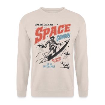 Space Cowboy - Unisex Pullover - Sand - Vorne - Alina (178cm) & Michal (187cm)