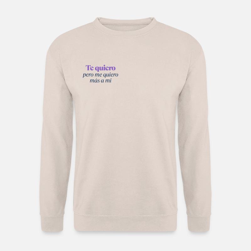 Minimalistisches Design auf Spanisch - Selbstliebe - Unisex Pullover - Sand