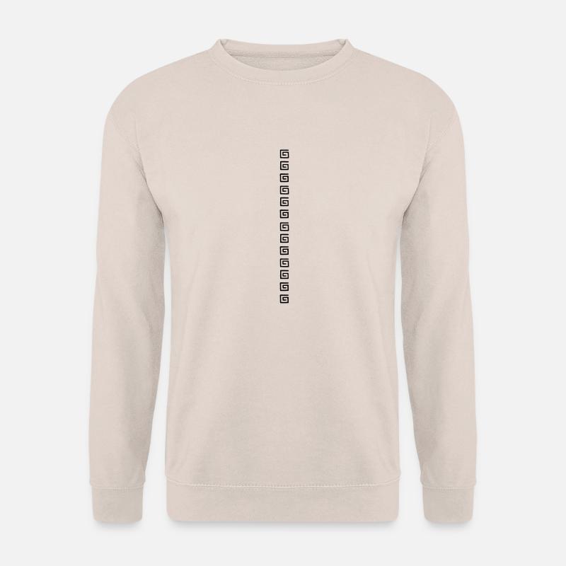 Square spiral pattern - Unisex Sweatshirt - sand