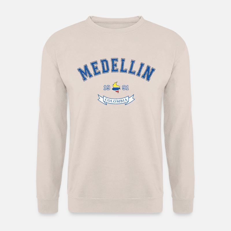 Medellin Colombia 91 Vintage - Unisex Pullover - Sand
