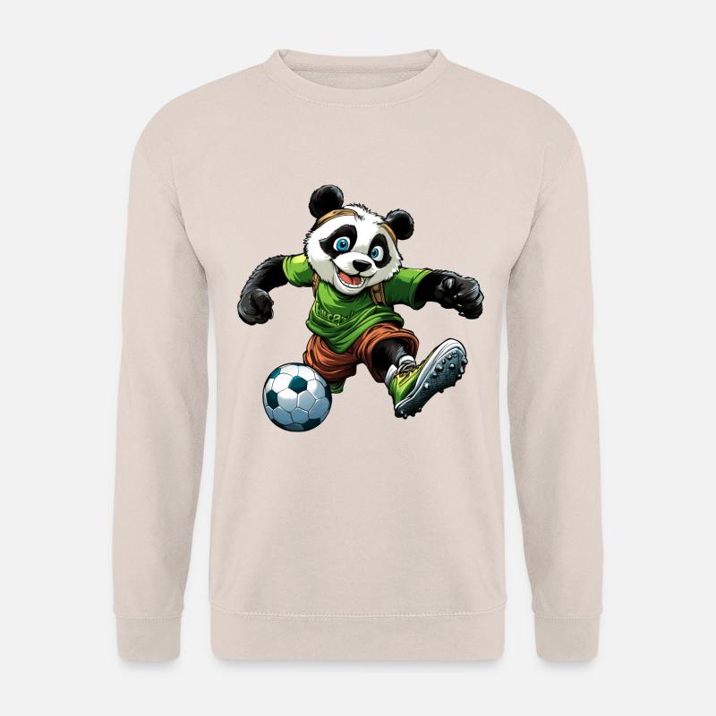Panda Fussball - Unisex Pullover - Sand