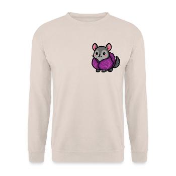 Chinchi cabbage - Unisex Sweatshirt - sand - Front - Alina (178cm) & Michal (187cm)