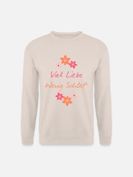 Viel Liebe Mutter - Mutterschaft - Werdende Mutter - Unisex Pullover - Sand