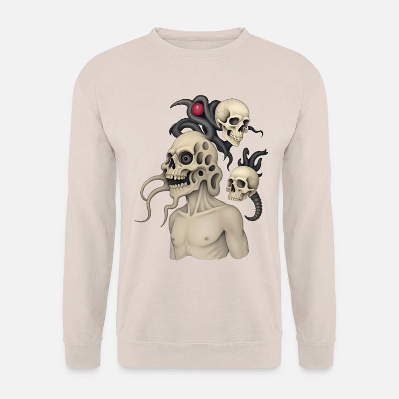 SKULL #3 – dunkle Hölle - Unisex Pullover - Sand