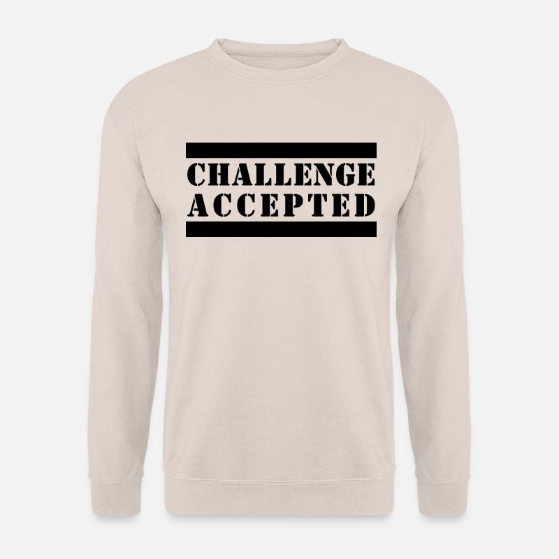 CHALLENGE ACCEPTED - Unisex Pullover - Sand