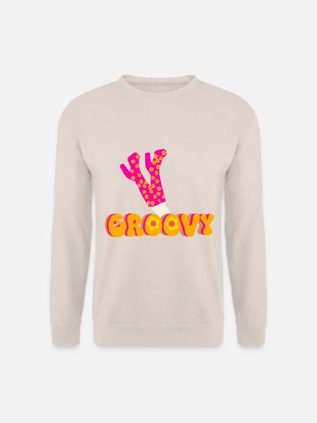 Funky Groovy Disco Plateau Stiefel - Unisex Pullover - Sand