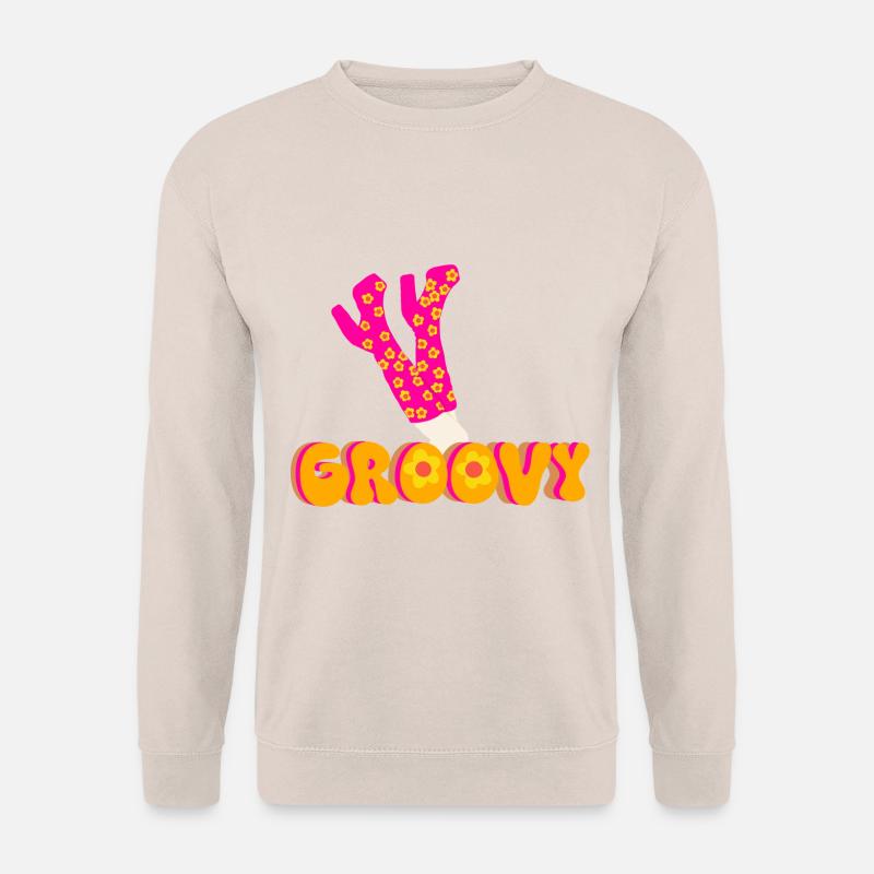 Funky Groovy Disco Plateau Stiefel - Unisex Pullover - Sand
