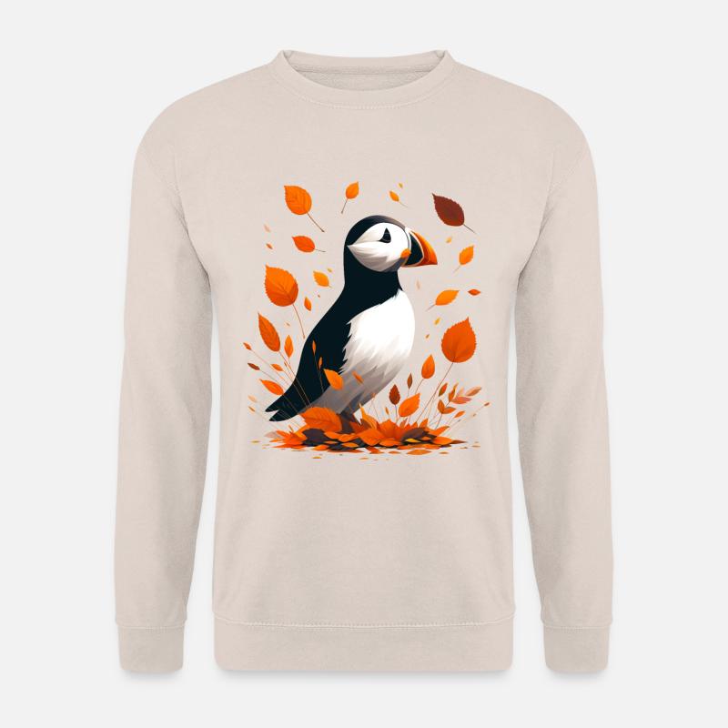 Papageitaucher im Herbst - Unisex Pullover - Sand