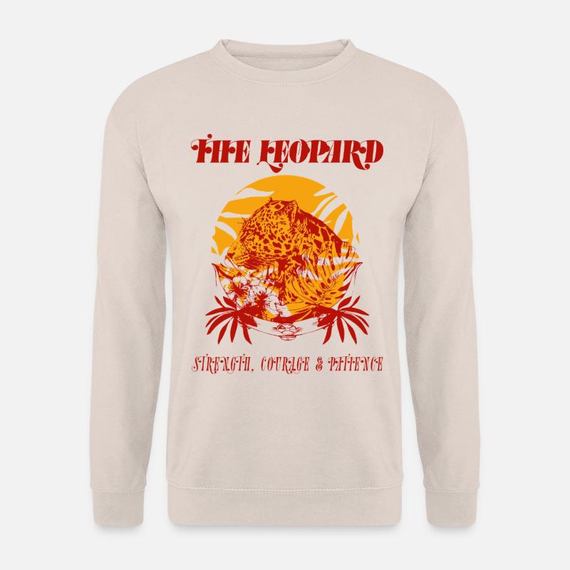 DER LEOPARD - Unisex Pullover - Sand