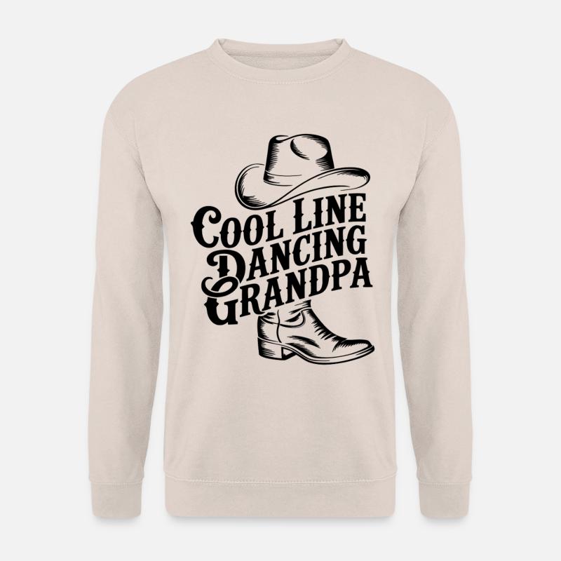 Cooler Linedance Opa Line Dance Großvater - Unisex Pullover - Sand
