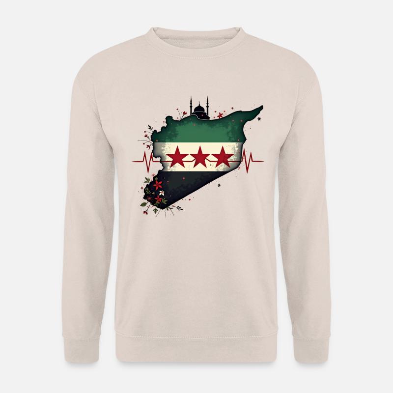 flagge syrien - Freies Syrien Flagge - Unisex Pullover - Sand