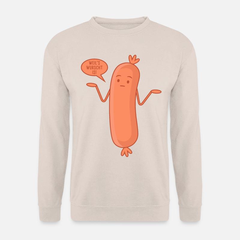 Wurst Bockwurscht Egal Bockwurst Weil's wurscht is - Unisex Pullover - Sand