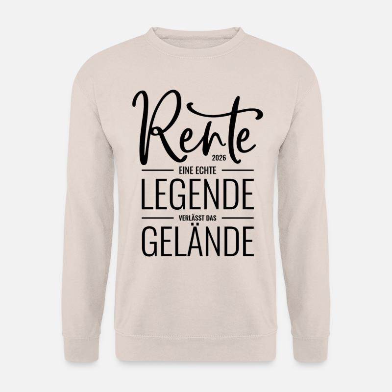 Rente 2026 Eine echte Legende verlässt das Gelände - Unisex Pullover - Sand