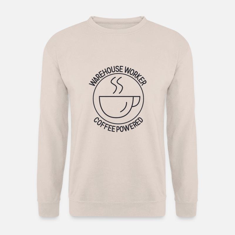 Warehouse Worker Coffee Powered - Unisex Pullover - Sand