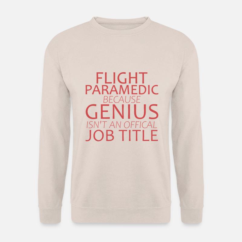 Flight Paramedic Genius Luftrettung - Unisex Pullover - Sand
