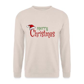 Joyeux Noël - Sweat-shirt Unisexe - sable - Devant - Alina (178cm) & Michal (187cm)