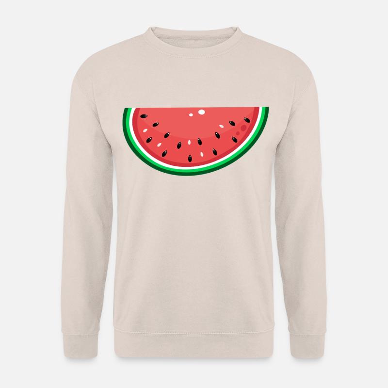 Wassermelone Design Scheibe - Unisex Pullover - Sand
