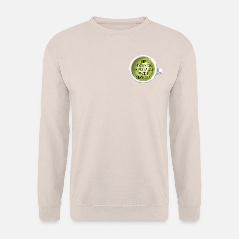 Sip Happens with Matcha - Unisex Pullover - Sand
