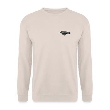 Trauerschnäpper - Unisex Pullover - Sand - Vorne - Alina (178cm) & Michal (187cm)