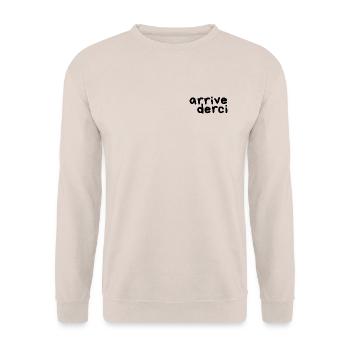 arrivederci - Unisex Pullover - Sand - Vorne - Alina (178cm) & Michal (187cm)