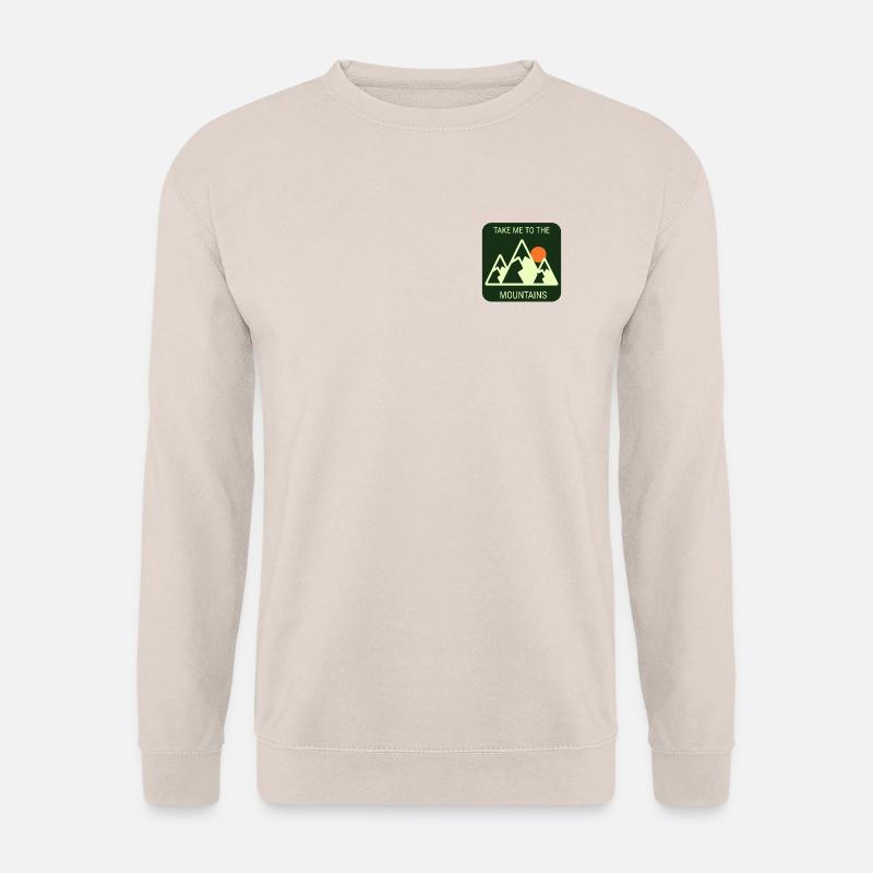 Take Me To The Mountains - Plain Version - Unisex Pullover - Sand