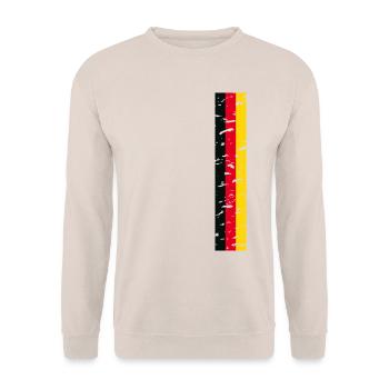 Germany T-Shirt Outfit Design - Unisex Sweatshirt - sand - Front - Alina (178cm) & Michal (187cm)