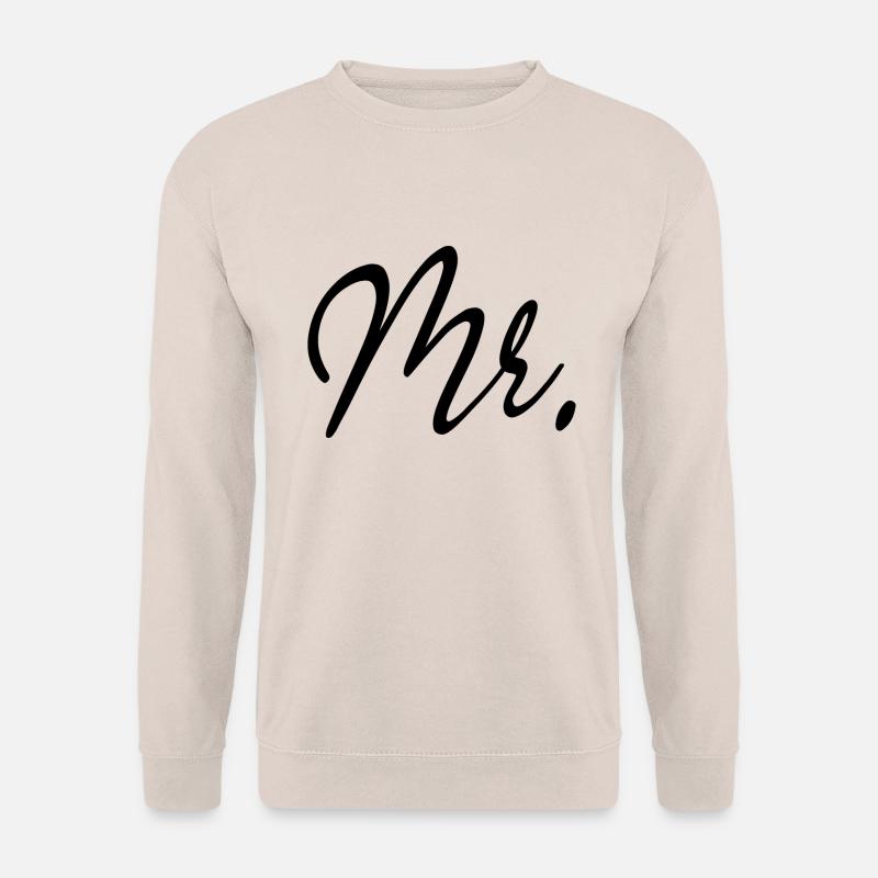 Mr. Matching Paar Verlobung Hochzeit Flitterwochen - Unisex Pullover - Sand