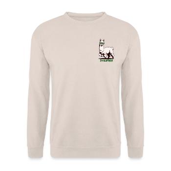 alpaca shades - Unisex Sweatshirt - sand - Front - Alina (178cm) & Michal (187cm)