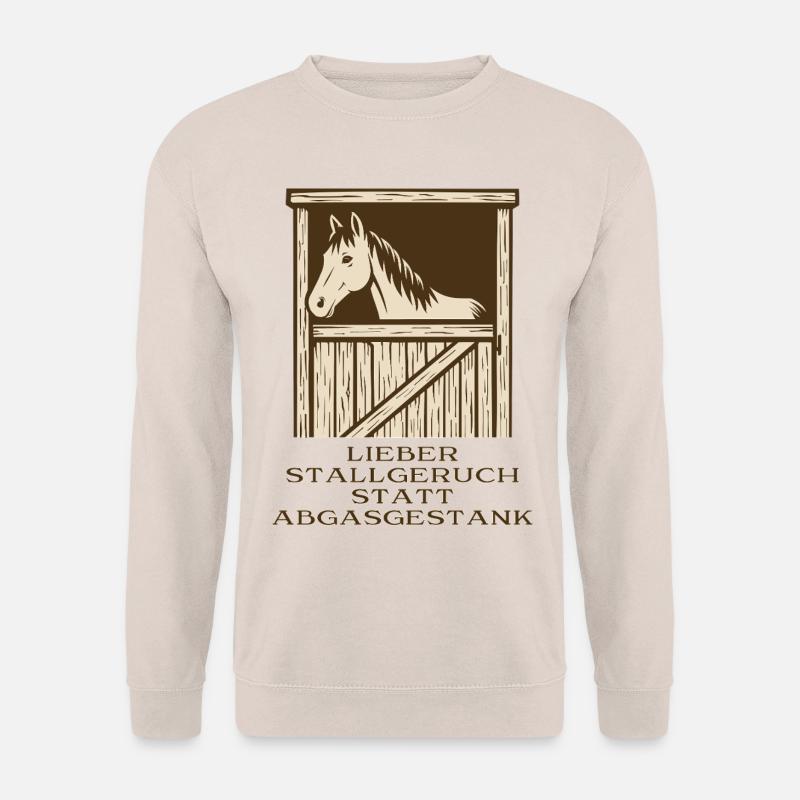 Lieber Stallgeruch statt Abgasgestank - Unisex Pullover - Sand