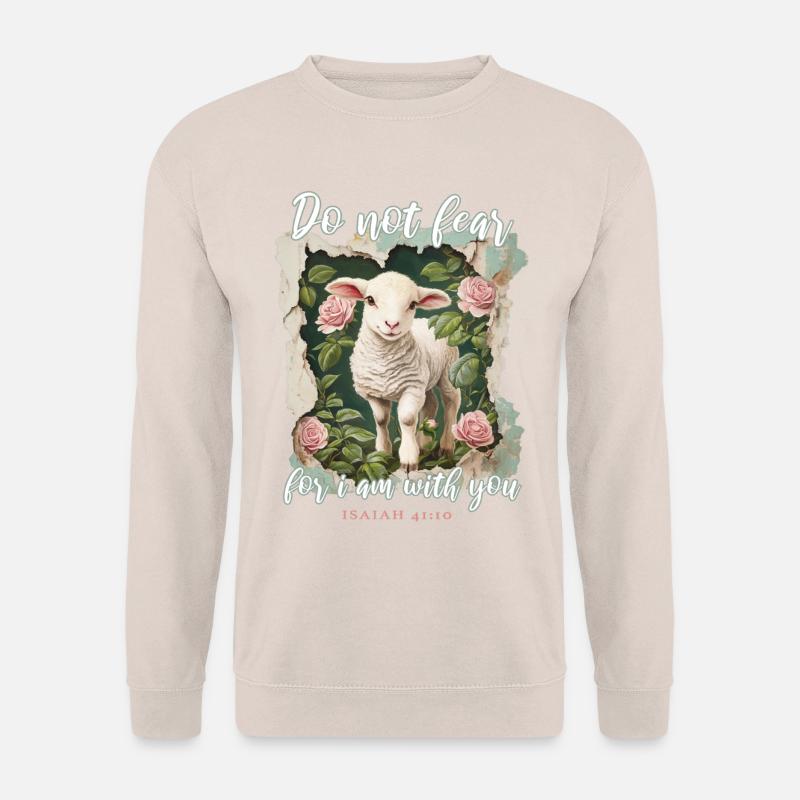 Lamm Christlich Bibelvers - Unisex Pullover - Sand