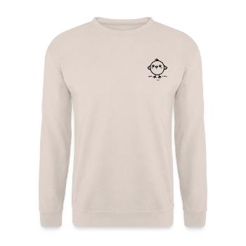 Cheeky Chick - Unisex Sweatshirt - sand - Front - Alina (178cm) & Michal (187cm)