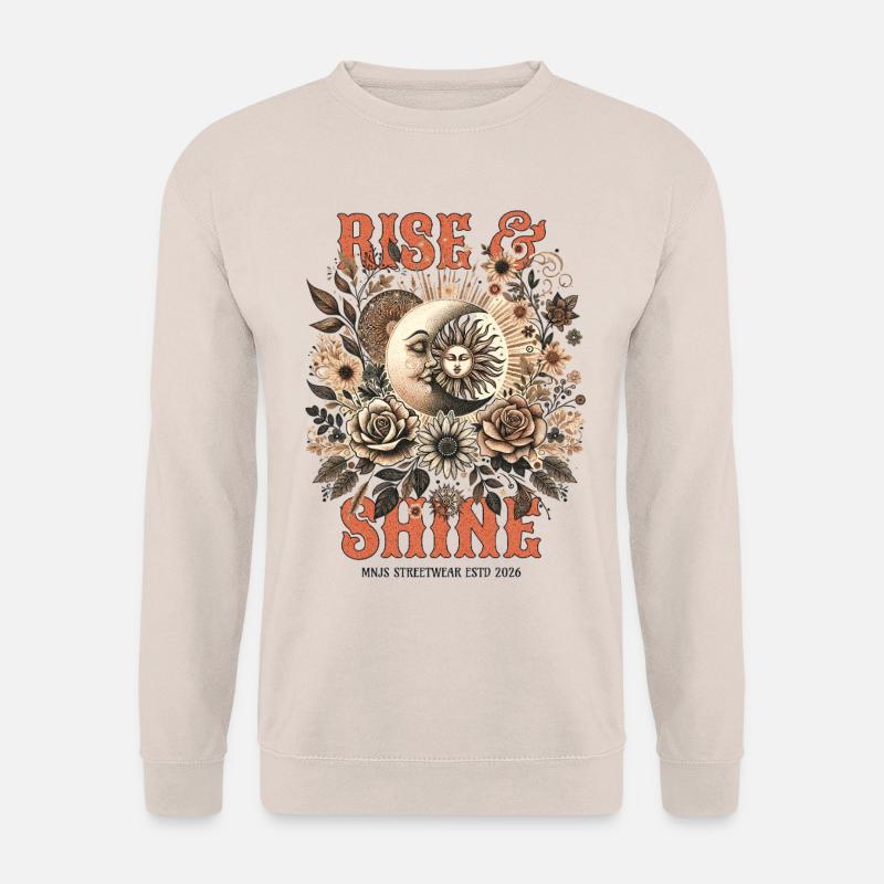 Rise & Shine Blütenmond - Unisex Pullover - Sand