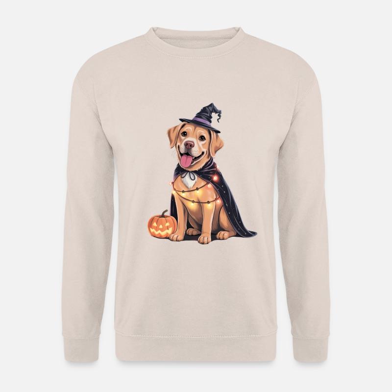 Labrador Hund Halloween - Unisex Pullover - Sand