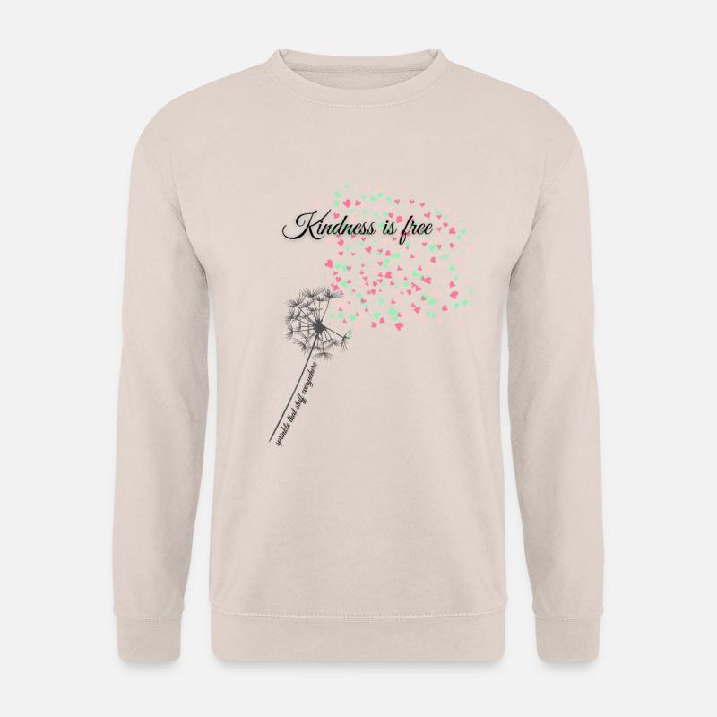 Verteile Freundlichkeit, wie Konfetti - Unisex Pullover - Sand